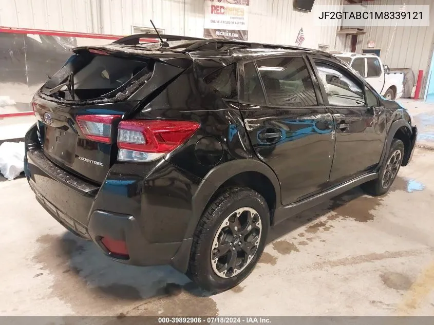 2021 Subaru Crosstrek VIN: JF2GTABC1M8339121 Lot: 39892906