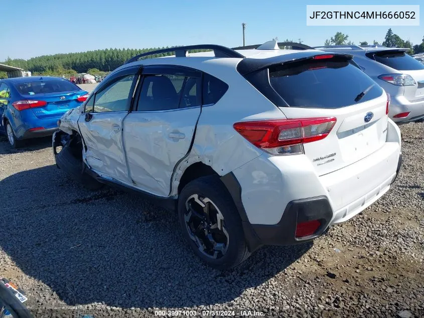 2021 Subaru Crosstrek Limited VIN: JF2GTHNC4MH666052 Lot: 39971003