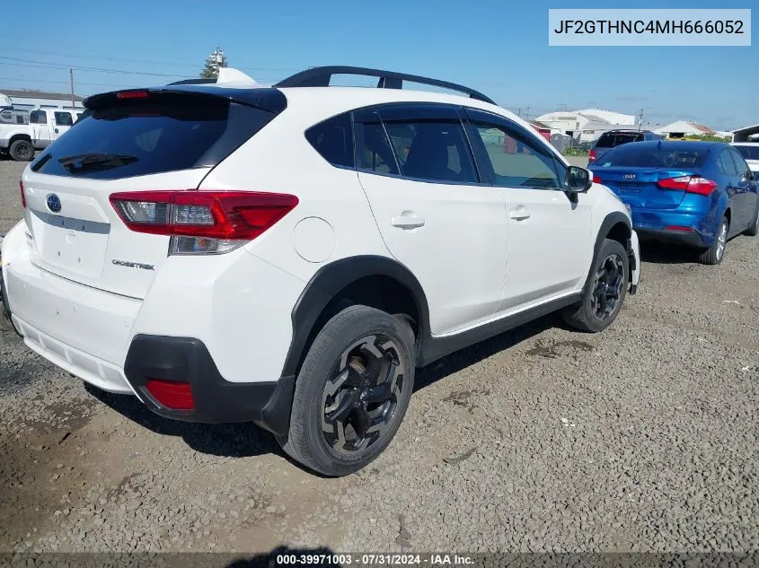 2021 Subaru Crosstrek Limited VIN: JF2GTHNC4MH666052 Lot: 39971003