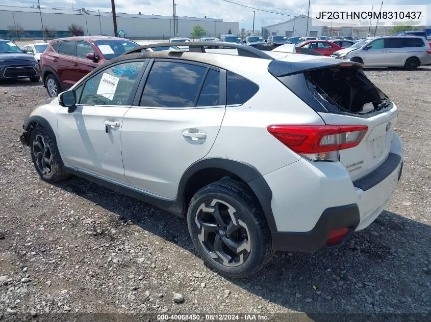 2021 Subaru Crosstrek Limited VIN: JF2GTHNC9M8310437 Lot: 40068450