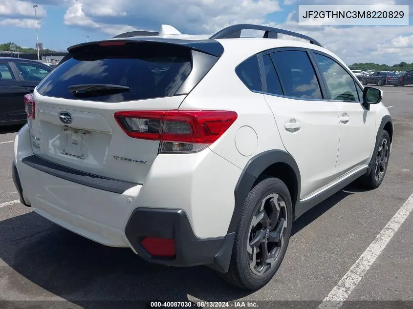 2021 Subaru Crosstrek Limited VIN: JF2GTHNC3M8220829 Lot: 40087030