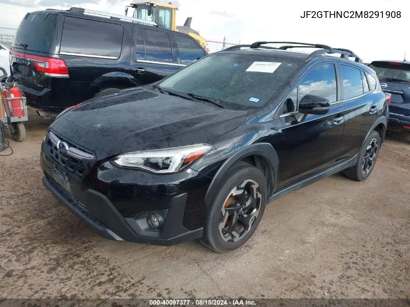 2021 Subaru Crosstrek Limited VIN: JF2GTHNC2M8291908 Lot: 40097377