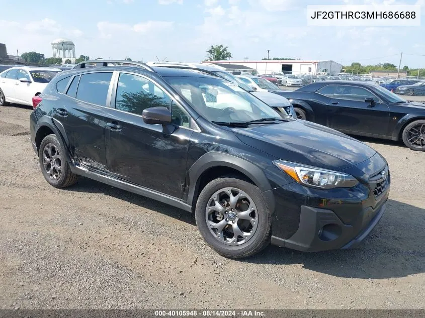 2021 Subaru Crosstrek Sport VIN: JF2GTHRC3MH686688 Lot: 40105948