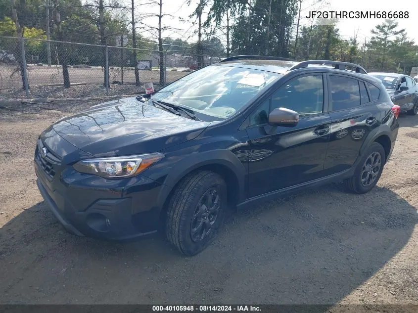 2021 Subaru Crosstrek Sport VIN: JF2GTHRC3MH686688 Lot: 40105948