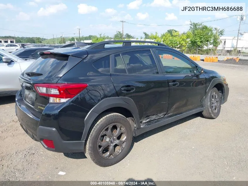 2021 Subaru Crosstrek Sport VIN: JF2GTHRC3MH686688 Lot: 40105948