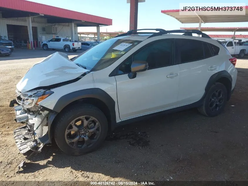 2021 Subaru Crosstrek Sport VIN: JF2GTHSC5MH373748 Lot: 40126742