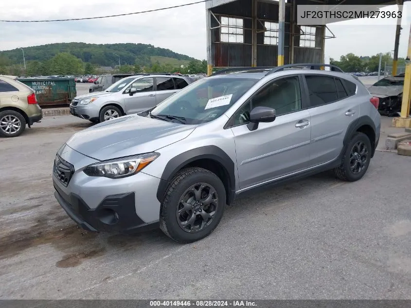 2021 Subaru Crosstrek Sport VIN: JF2GTHSC2MH273963 Lot: 40149446