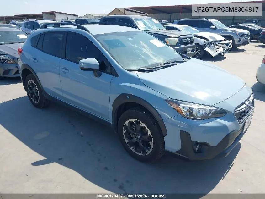 2021 Subaru Crosstrek Premium VIN: JF2GTAPC5M8304817 Lot: 40170467