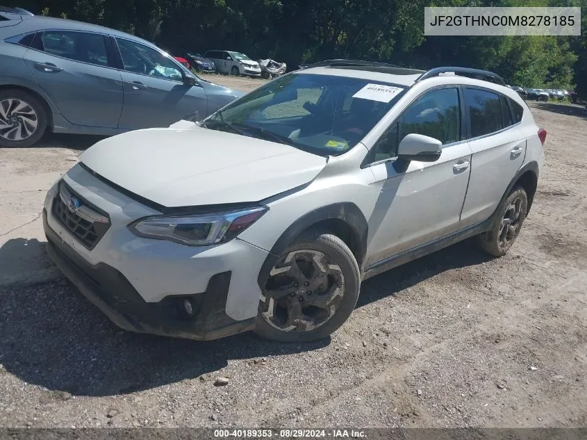 2021 Subaru Crosstrek Limited VIN: JF2GTHNC0M8278185 Lot: 40189353