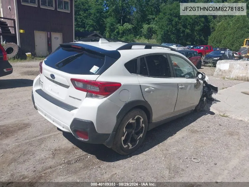 2021 Subaru Crosstrek Limited VIN: JF2GTHNC0M8278185 Lot: 40189353