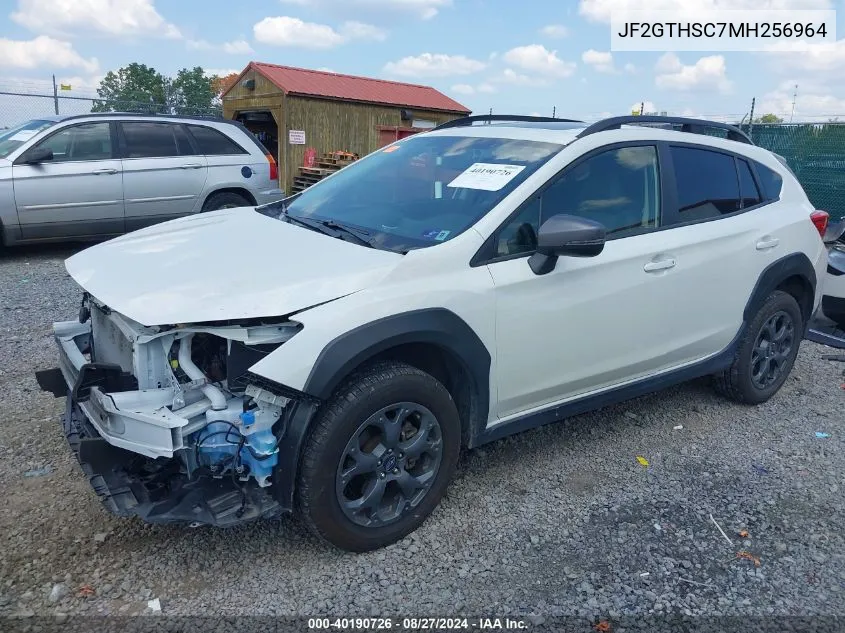 2021 Subaru Crosstrek Sport VIN: JF2GTHSC7MH256964 Lot: 40190726