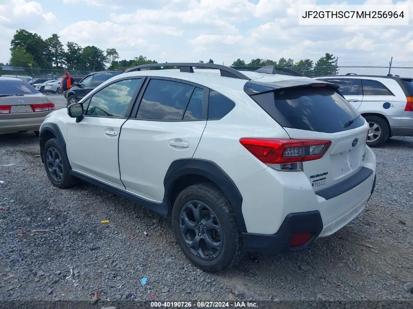 2021 Subaru Crosstrek Sport VIN: JF2GTHSC7MH256964 Lot: 40190726