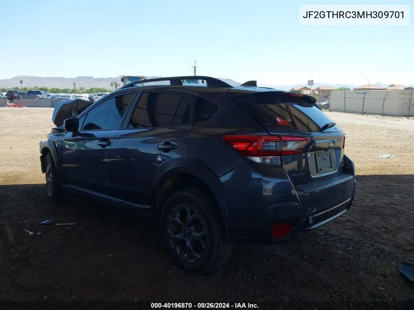 JF2GTHRC3MH309701 2021 Subaru Crosstrek Sport