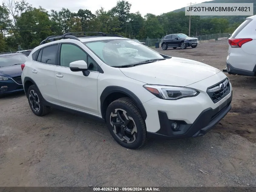 2021 Subaru Crosstrek Limited VIN: JF2GTHMC8M8674821 Lot: 40262140