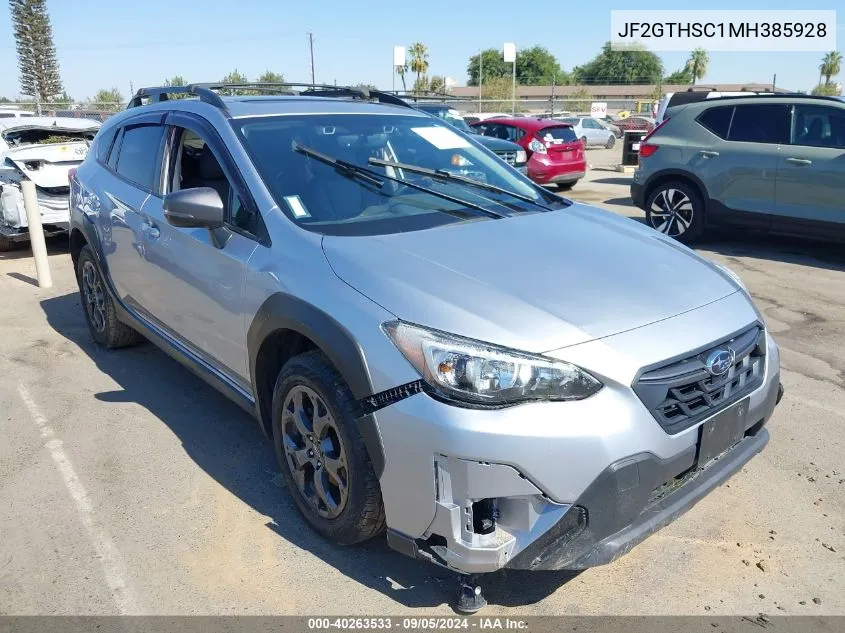 2021 Subaru Crosstrek Sport VIN: JF2GTHSC1MH385928 Lot: 40263533