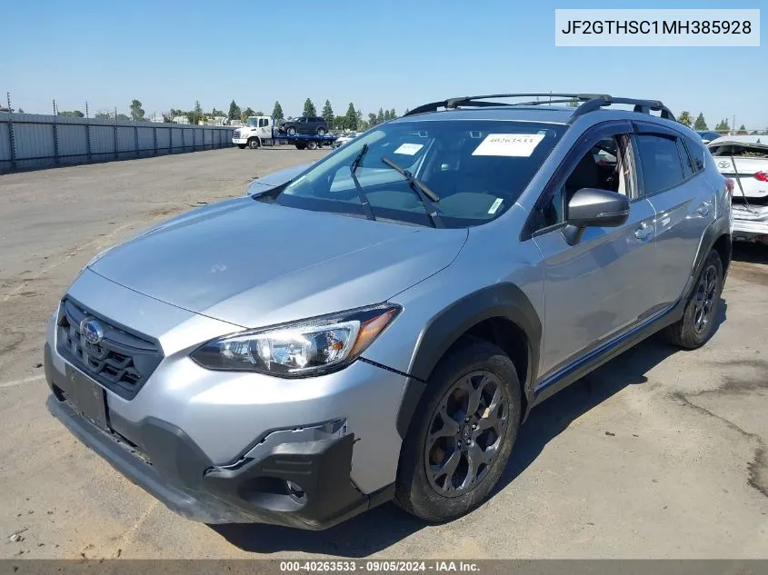 2021 Subaru Crosstrek Sport VIN: JF2GTHSC1MH385928 Lot: 40263533