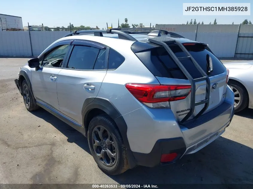 2021 Subaru Crosstrek Sport VIN: JF2GTHSC1MH385928 Lot: 40263533