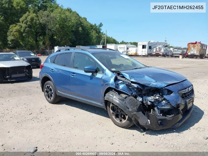 2021 Subaru Crosstrek Premium VIN: JF2GTAEC1MH262455 Lot: 40269907