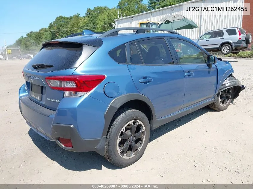 2021 Subaru Crosstrek Premium VIN: JF2GTAEC1MH262455 Lot: 40269907