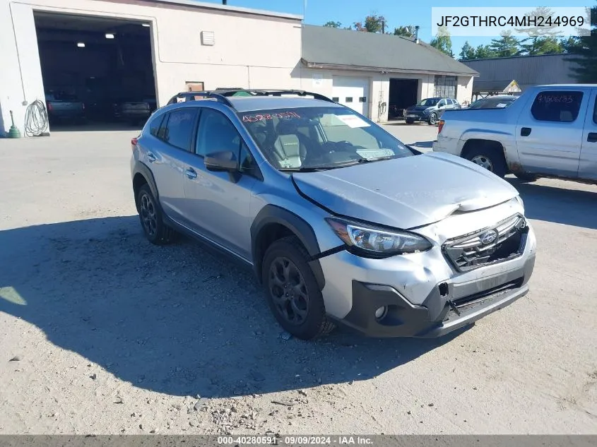 2021 Subaru Crosstrek Sport VIN: JF2GTHRC4MH244969 Lot: 40280591