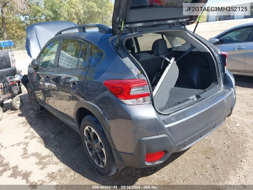 2021 Subaru Crosstrek Premium VIN: JF2GTAEC3MH352125 Lot: 40304149