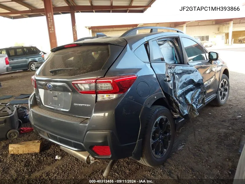 2021 Subaru Crosstrek Premium VIN: JF2GTAPC1MH393866 Lot: 40313455