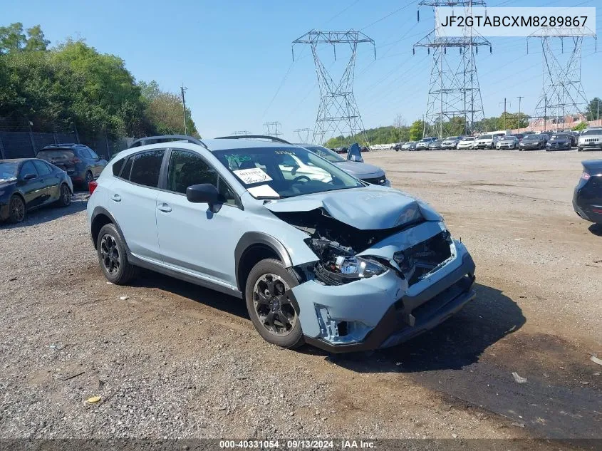 2021 Subaru Crosstrek VIN: JF2GTABCXM8289867 Lot: 40331054