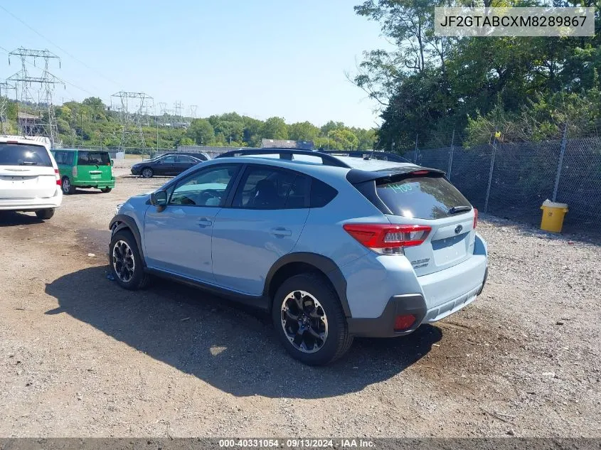 JF2GTABCXM8289867 2021 Subaru Crosstrek