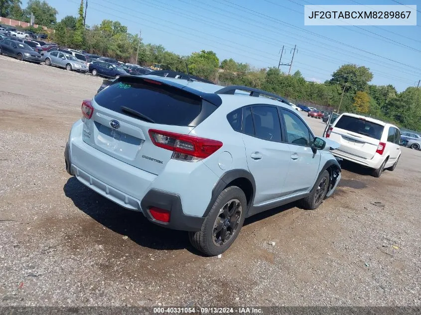 JF2GTABCXM8289867 2021 Subaru Crosstrek