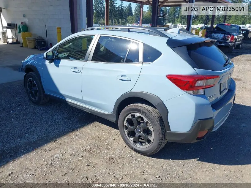 2021 Subaru Crosstrek Premium VIN: JF2GTAPC1M8235091 Lot: 40357840