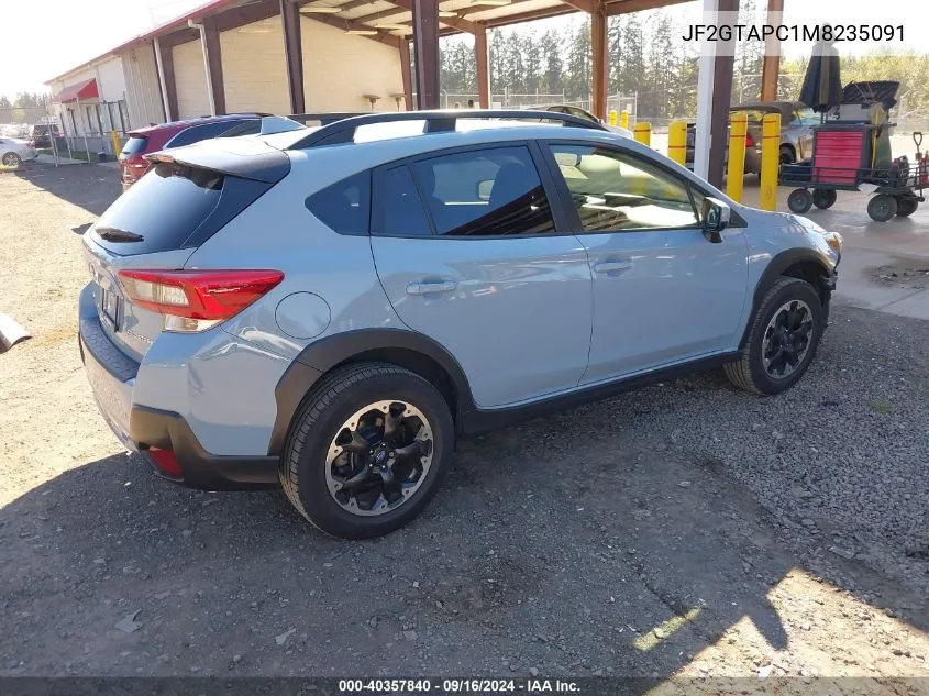 2021 Subaru Crosstrek Premium VIN: JF2GTAPC1M8235091 Lot: 40357840