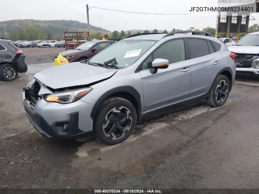 2021 Subaru Crosstrek Limited VIN: JF2GTHMC0M8234401 Lot: 40370334