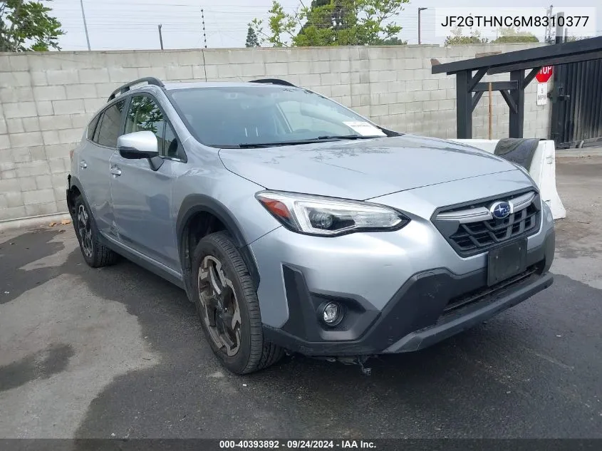 2021 Subaru Crosstrek Limited VIN: JF2GTHNC6M8310377 Lot: 40393892