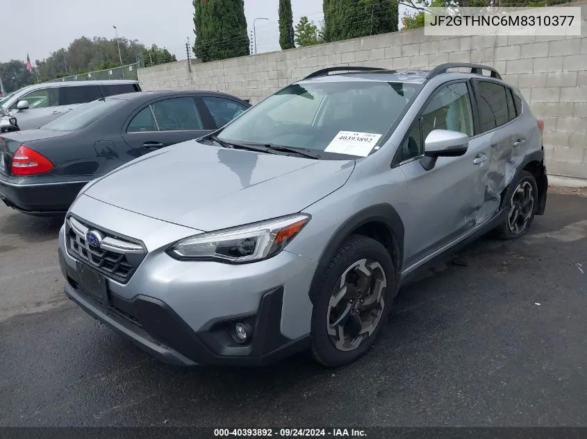 2021 Subaru Crosstrek Limited VIN: JF2GTHNC6M8310377 Lot: 40393892