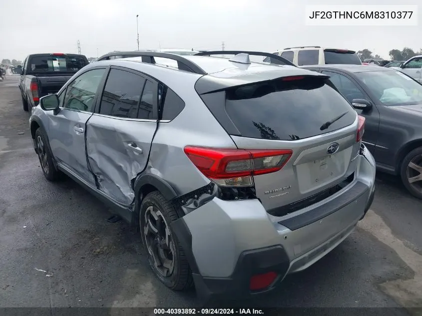 2021 Subaru Crosstrek Limited VIN: JF2GTHNC6M8310377 Lot: 40393892