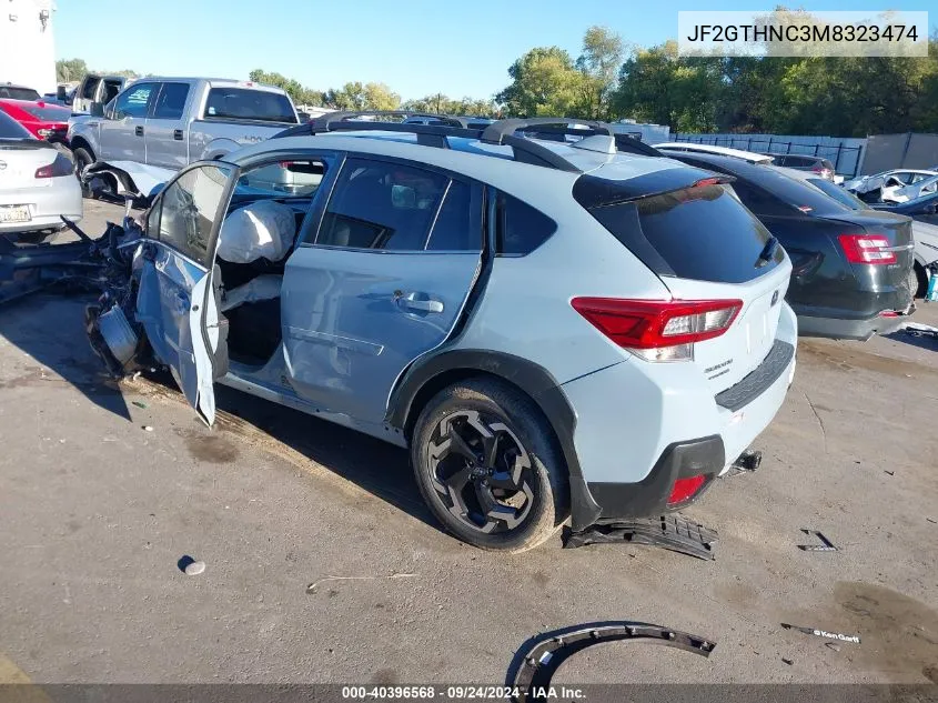 2021 Subaru Crosstrek Limited VIN: JF2GTHNC3M8323474 Lot: 40396568