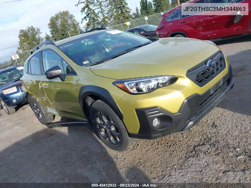 2021 Subaru Crosstrek Sport VIN: JF2GTHSC3MH344863 Lot: 40412932