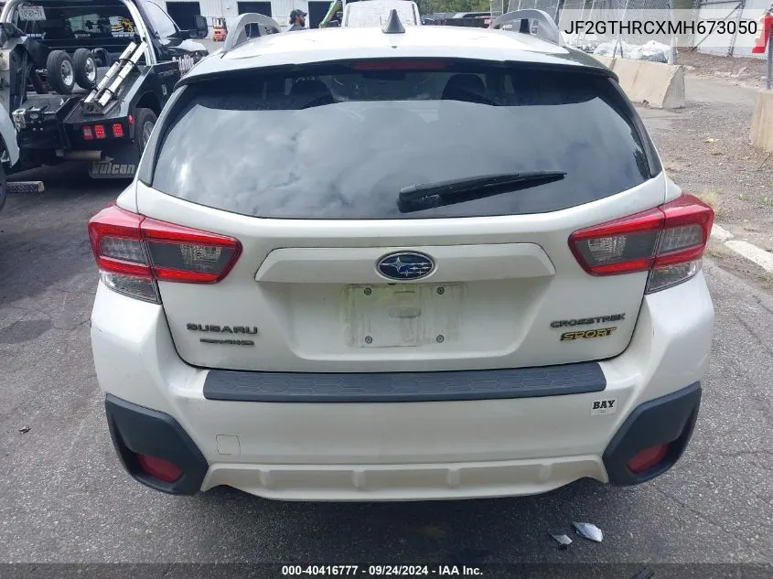 2021 Subaru Crosstrek Sport VIN: JF2GTHRCXMH673050 Lot: 40416777