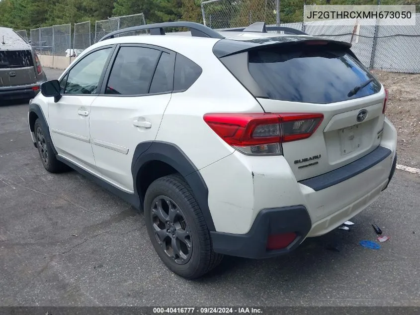 2021 Subaru Crosstrek Sport VIN: JF2GTHRCXMH673050 Lot: 40416777