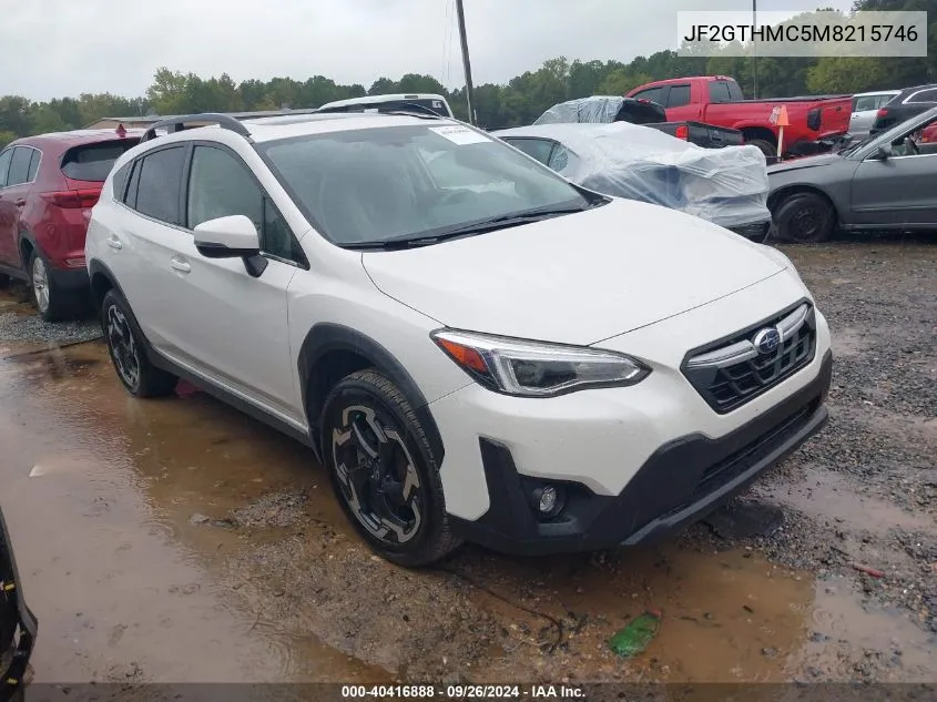 JF2GTHMC5M8215746 2021 Subaru Crosstrek Limited