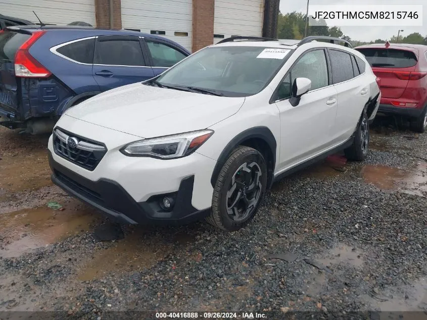 JF2GTHMC5M8215746 2021 Subaru Crosstrek Limited