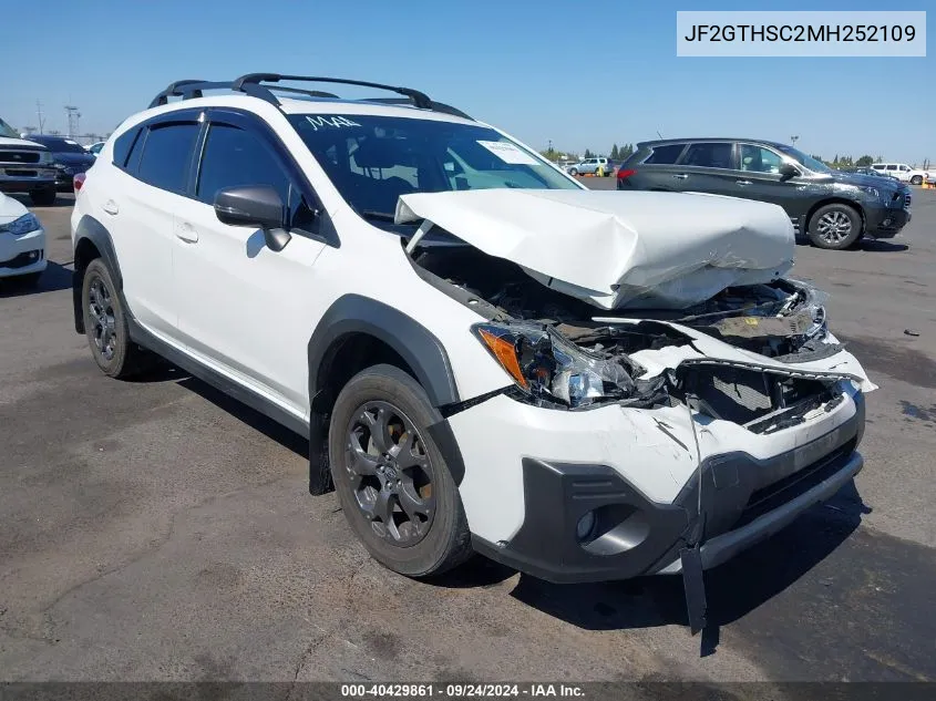 2021 Subaru Crosstrek Sport VIN: JF2GTHSC2MH252109 Lot: 40429861