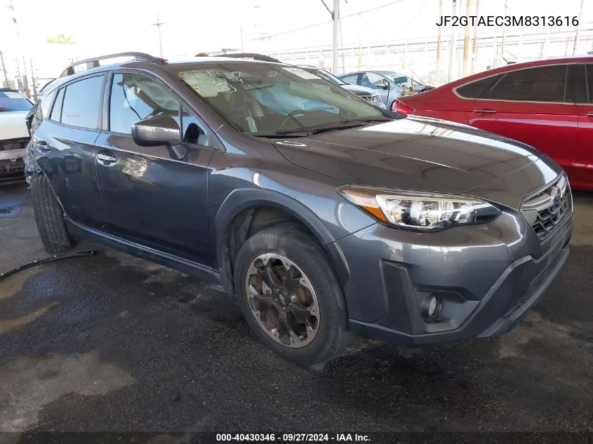 2021 Subaru Crosstrek Premium VIN: JF2GTAEC3M8313616 Lot: 40430346