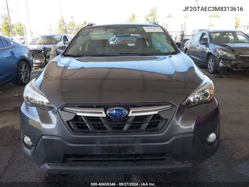 2021 Subaru Crosstrek Premium VIN: JF2GTAEC3M8313616 Lot: 40430346