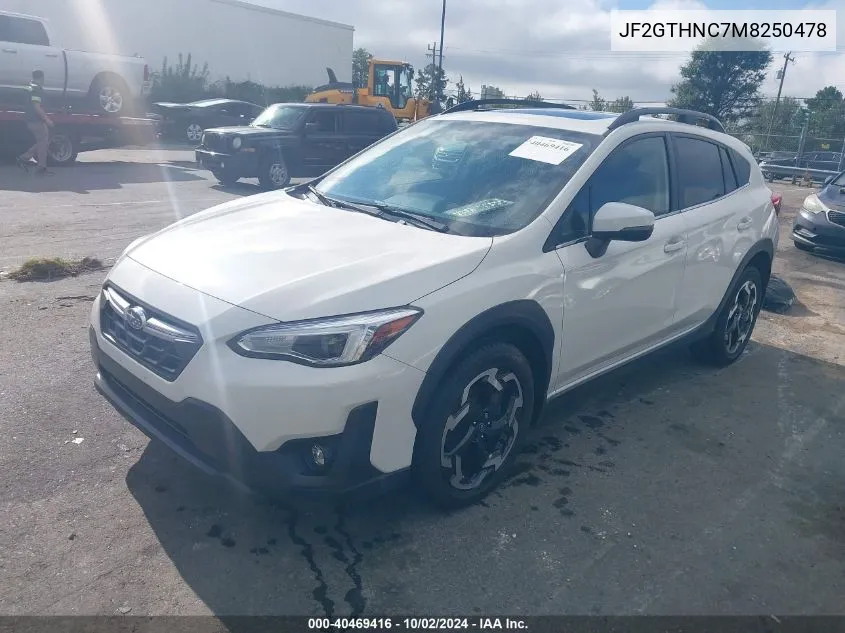 JF2GTHNC7M8250478 2021 Subaru Crosstrek Limited