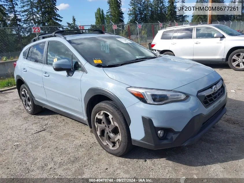 2021 Subaru Crosstrek Limited VIN: JF2GTHMC0M8677261 Lot: 40470748