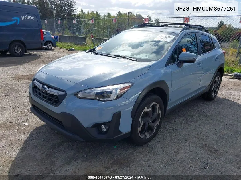 2021 Subaru Crosstrek Limited VIN: JF2GTHMC0M8677261 Lot: 40470748