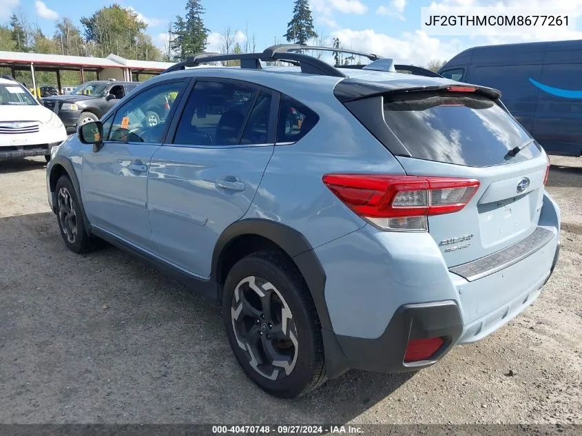 2021 Subaru Crosstrek Limited VIN: JF2GTHMC0M8677261 Lot: 40470748