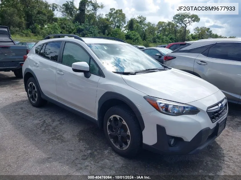 2021 Subaru Crosstrek Premium VIN: JF2GTACC8M9677933 Lot: 40476064