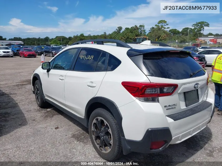 2021 Subaru Crosstrek Premium VIN: JF2GTACC8M9677933 Lot: 40476064